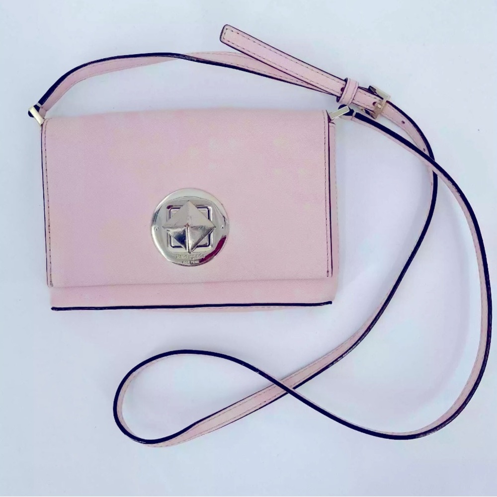Kate Spade Blush Pink Leather Crossbody Purse